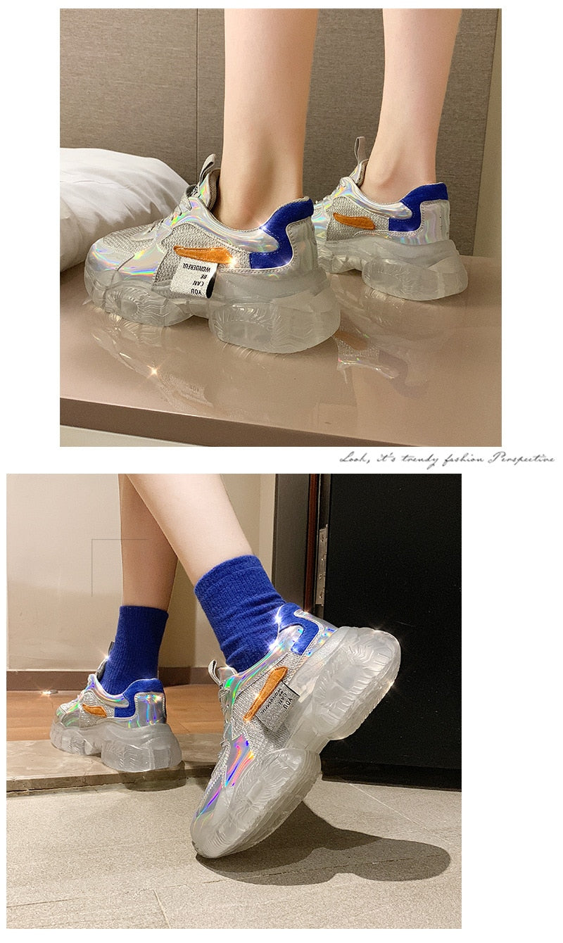 [Reflective] and Transparent Sneakers